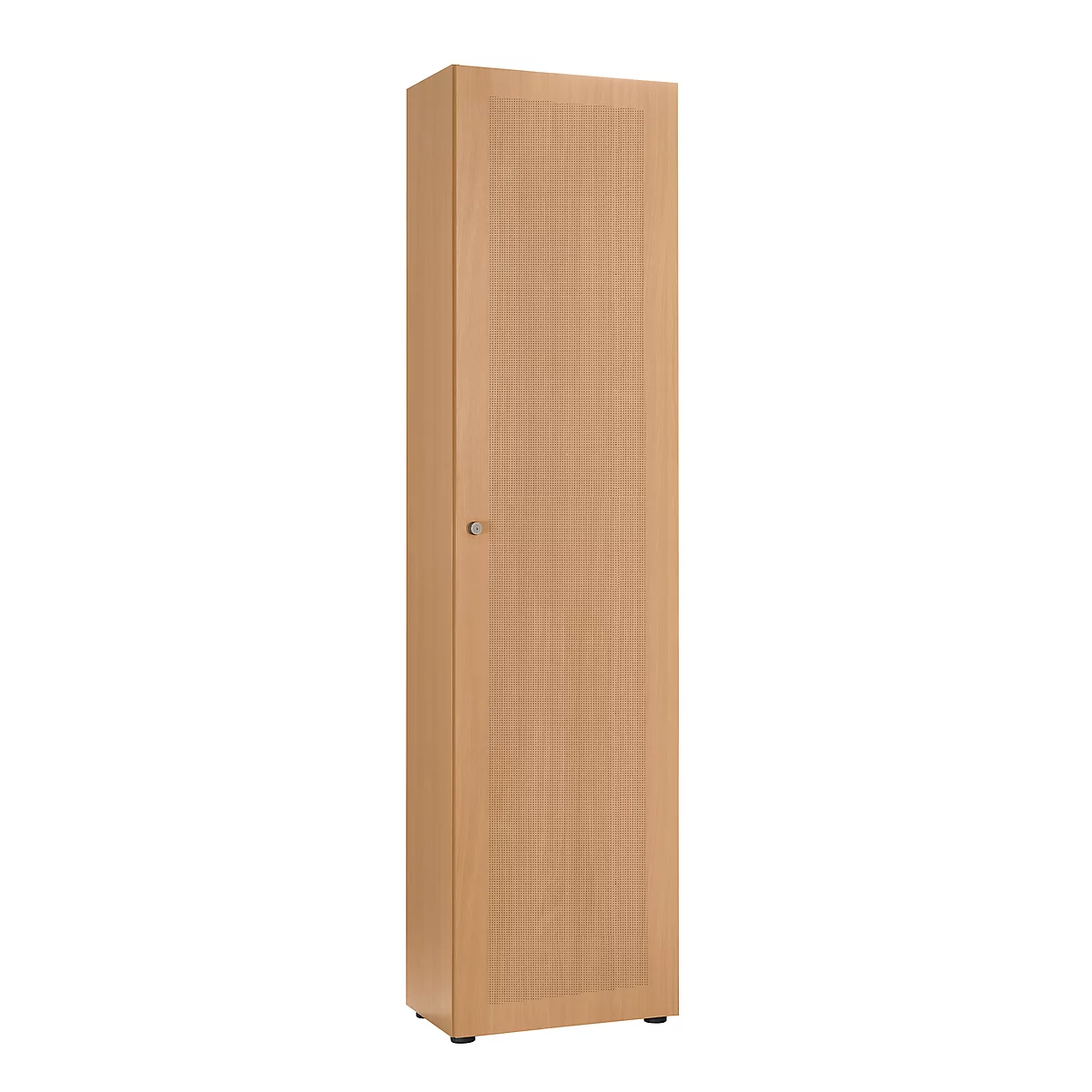 Armoire-vestiaire, 1 porte, l. 60 cm, 6 HC, coloris hêtre