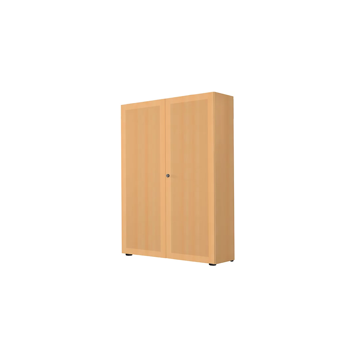 Armoire-vestiaire, 2 portes, l. 100 cm, 6 HC, coloris hêtre