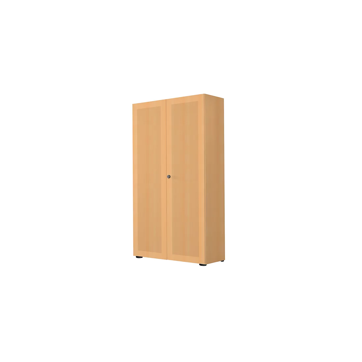 Armoire-vestiaire, 2 portes, l. 80 cm, 6 HC, coloris hêtre