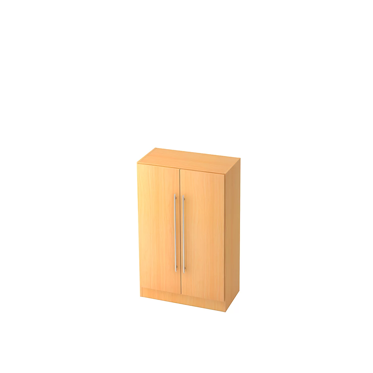 Armoires à portes battantes 3 HC, l. 800 x P 420 x H 1270 mm, coloris hêtre