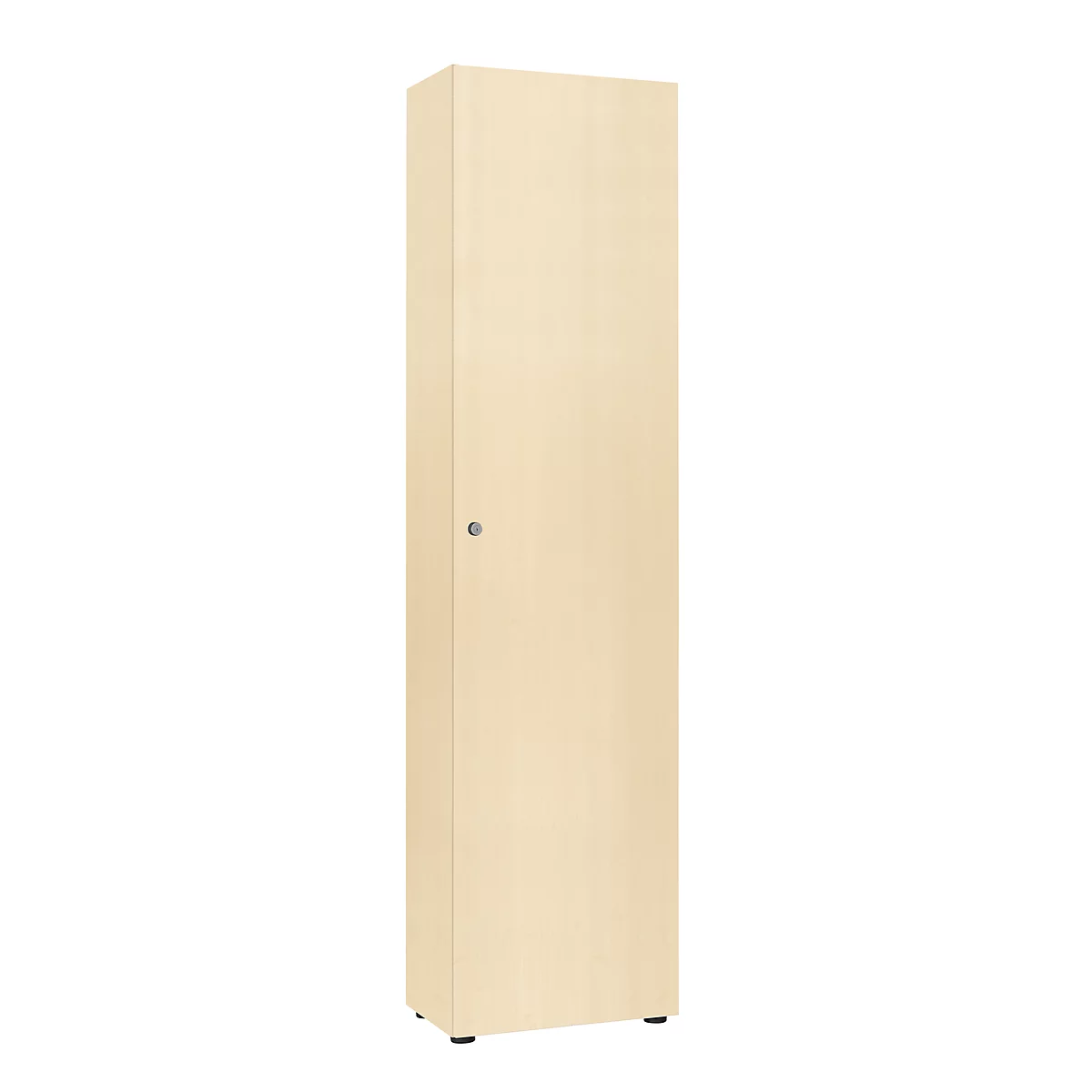 Armoires à portes battantes avec 1 porte, sans surface acoustique, l. 600 x H 2300 mm, coloris érable