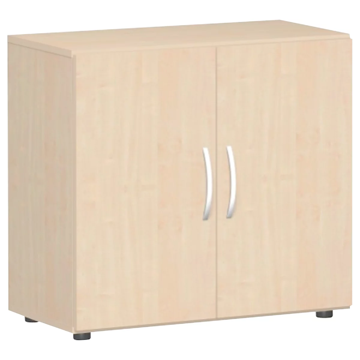 Armoires à portes battantes PALENQUE, 2 HC, l. 800 x P 420 x H 752 mm, érable