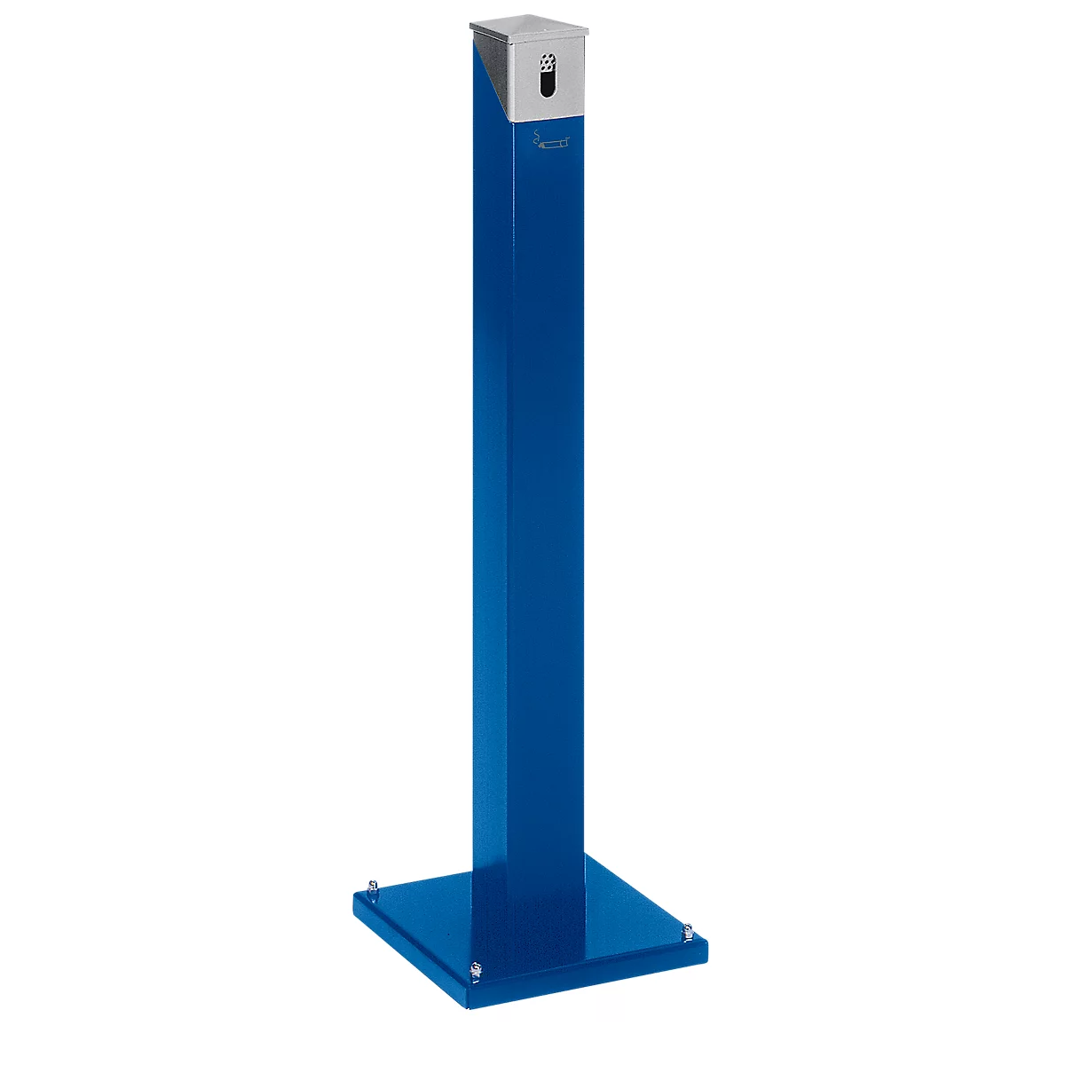 Ascher-Standsäule SG 105E, eckig, enzianblau