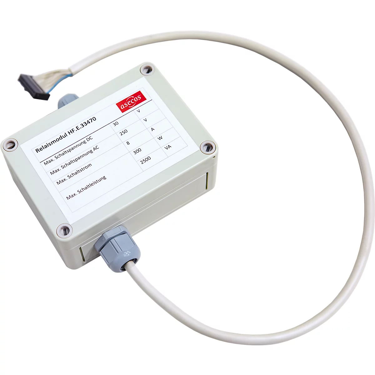 Asecos Relaismodul für PRO-Modelle der ION-LINE, Alarmweiterleitung mit 4 Alarmstufen 