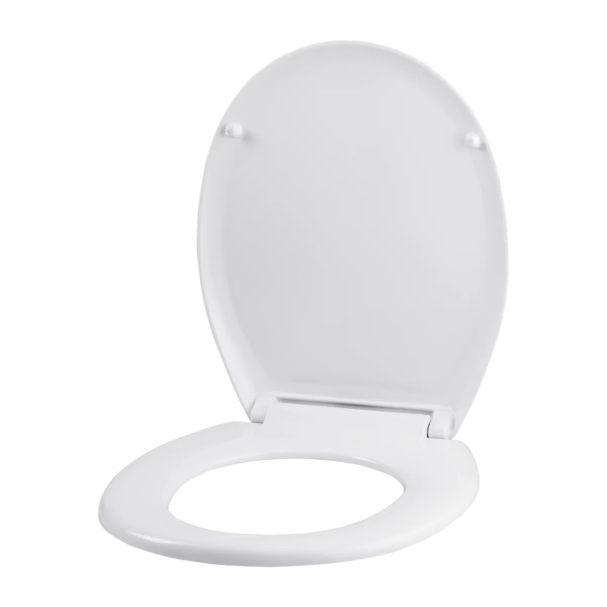 Asiento WC 'Relax', L 445 x A 375 mm, bisagras metálicas, blanco