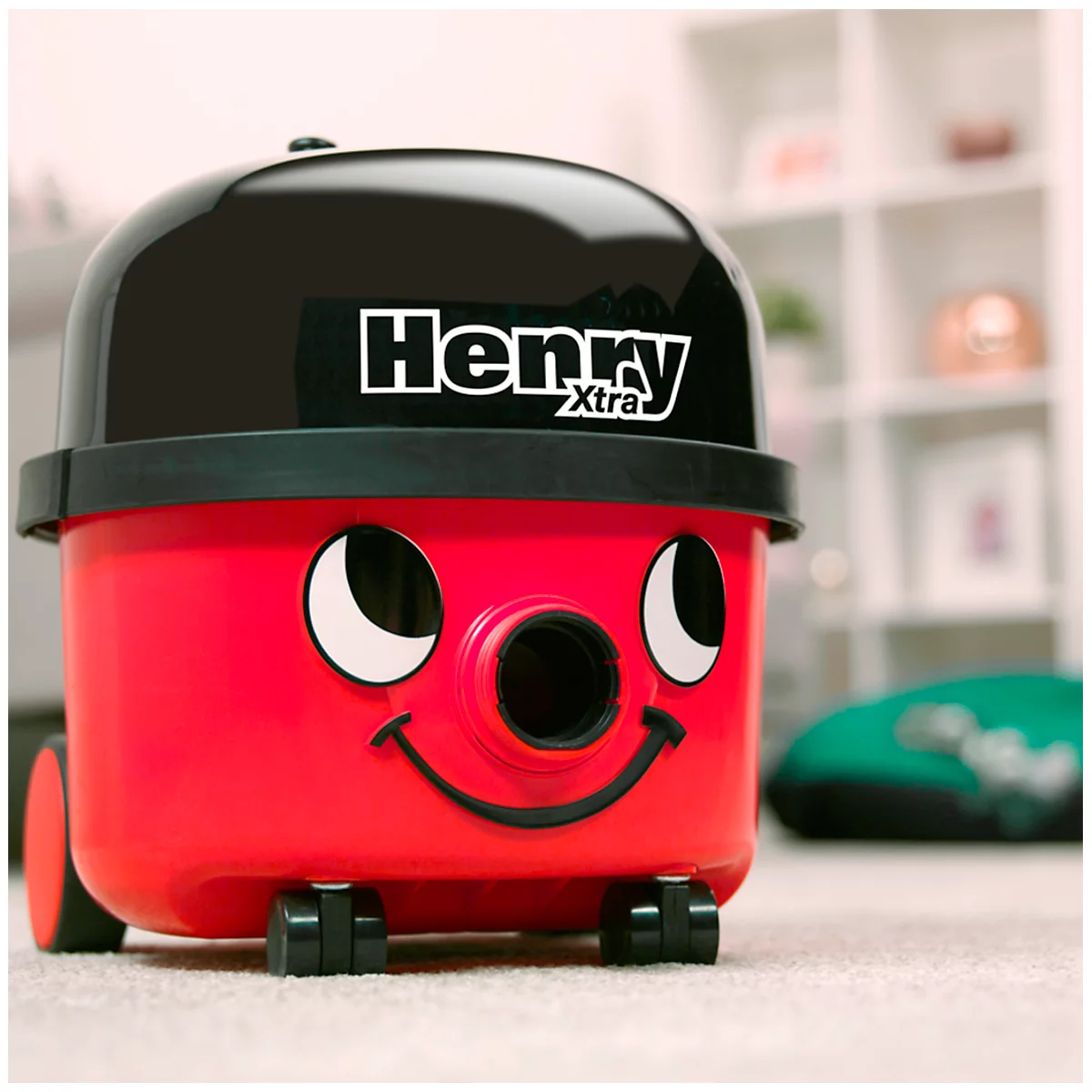 Aspirador de polvo HENRY Xtra, 620 W, filtro de aire permanente, volumen 6 l, incl. accesorios, rojo