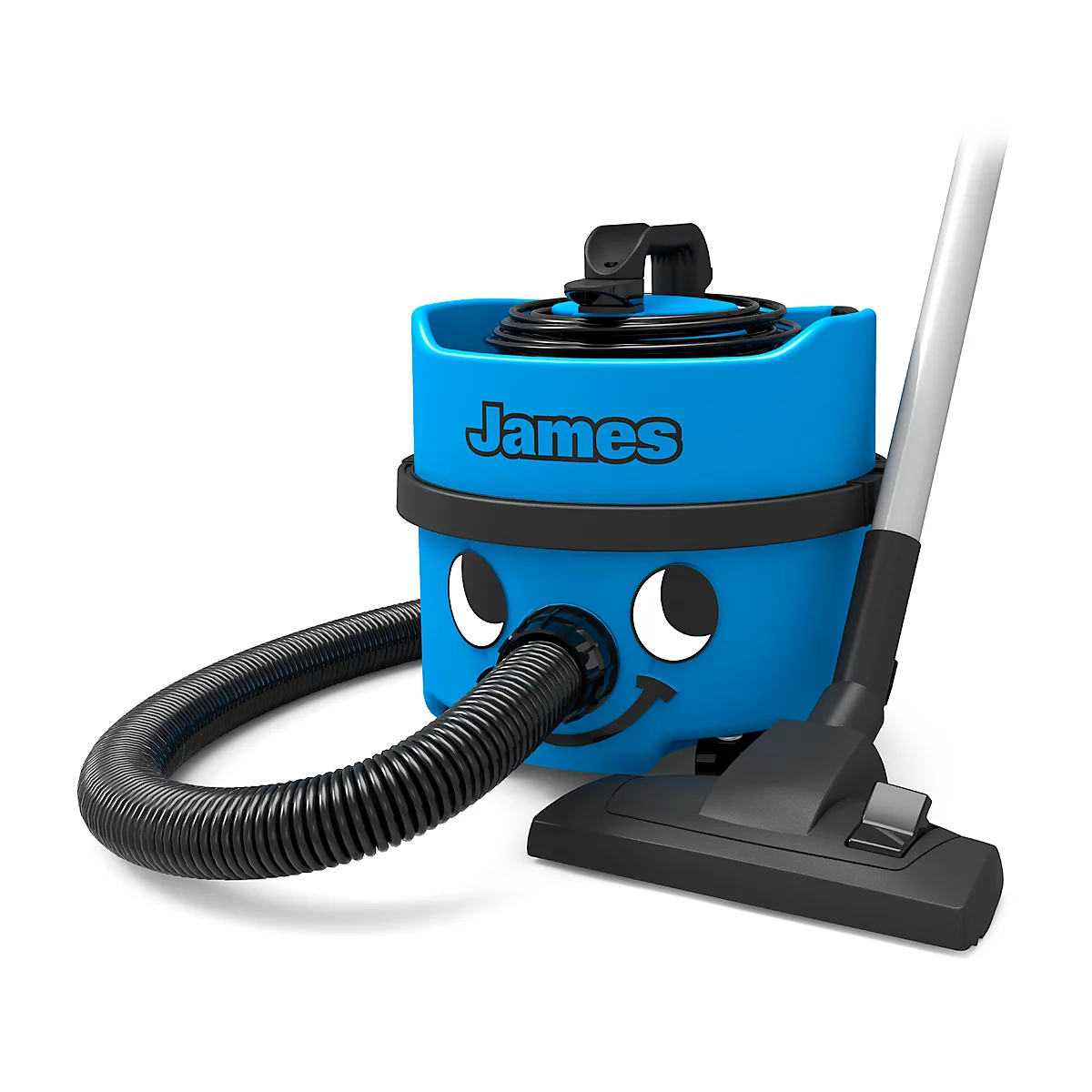 Aspirador de polvo James JVP180-11, 620 W, 2300 mm.c.d.a., volumen 8 l, filtro permanente, longitud cable 10 m, incl. accesorios