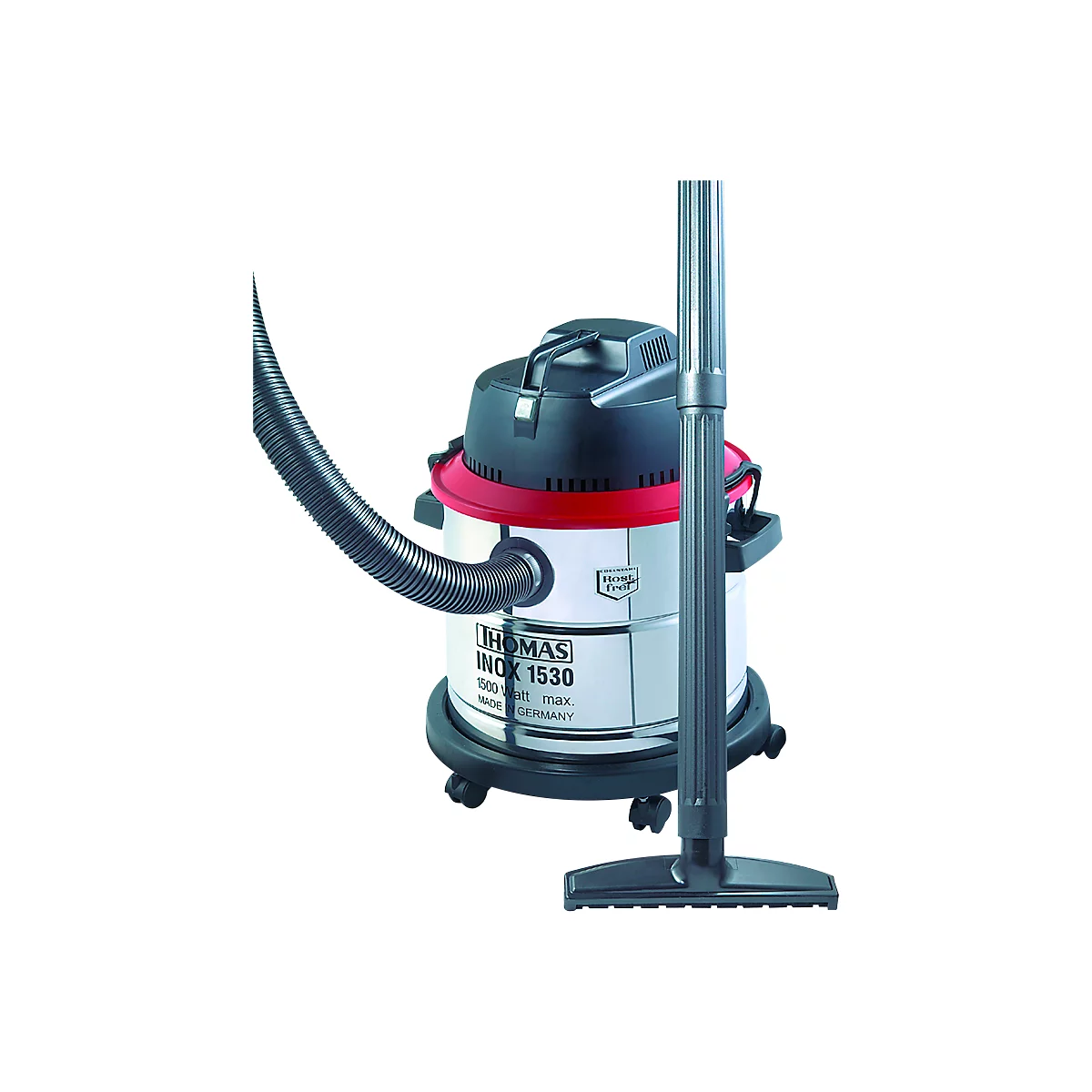 Aspirateur eau et poussière INOX 1530, 1500 watts, turbine puissante 2 niveaux