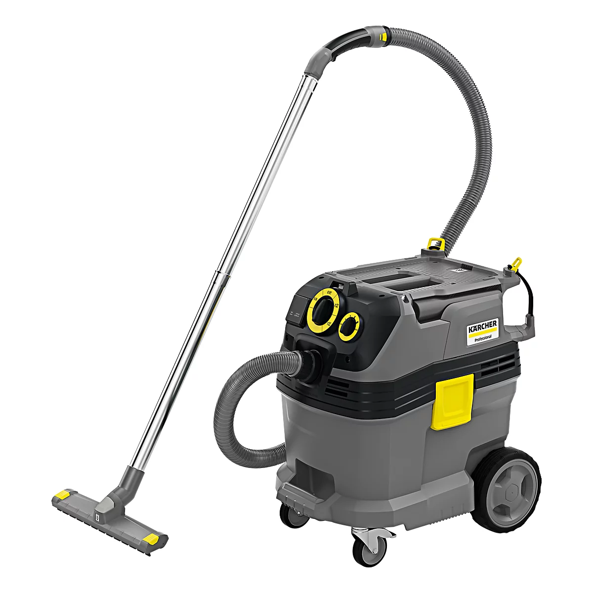 Aspirateur eau et poussières Kärcher NT 30/1 Tact Te L, 74 l/s, 30 litres, avec manchon de connexion pour outil électrique avec marche/arrêt automatique, nettoyage automatique du filtre