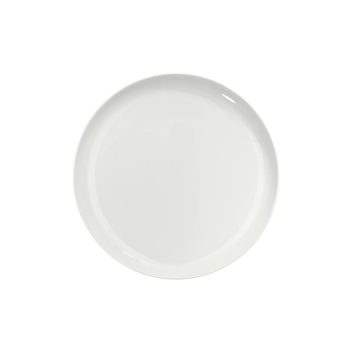 Assiette à dessert en porcelaine coloris blanc avec un bord or – Ø