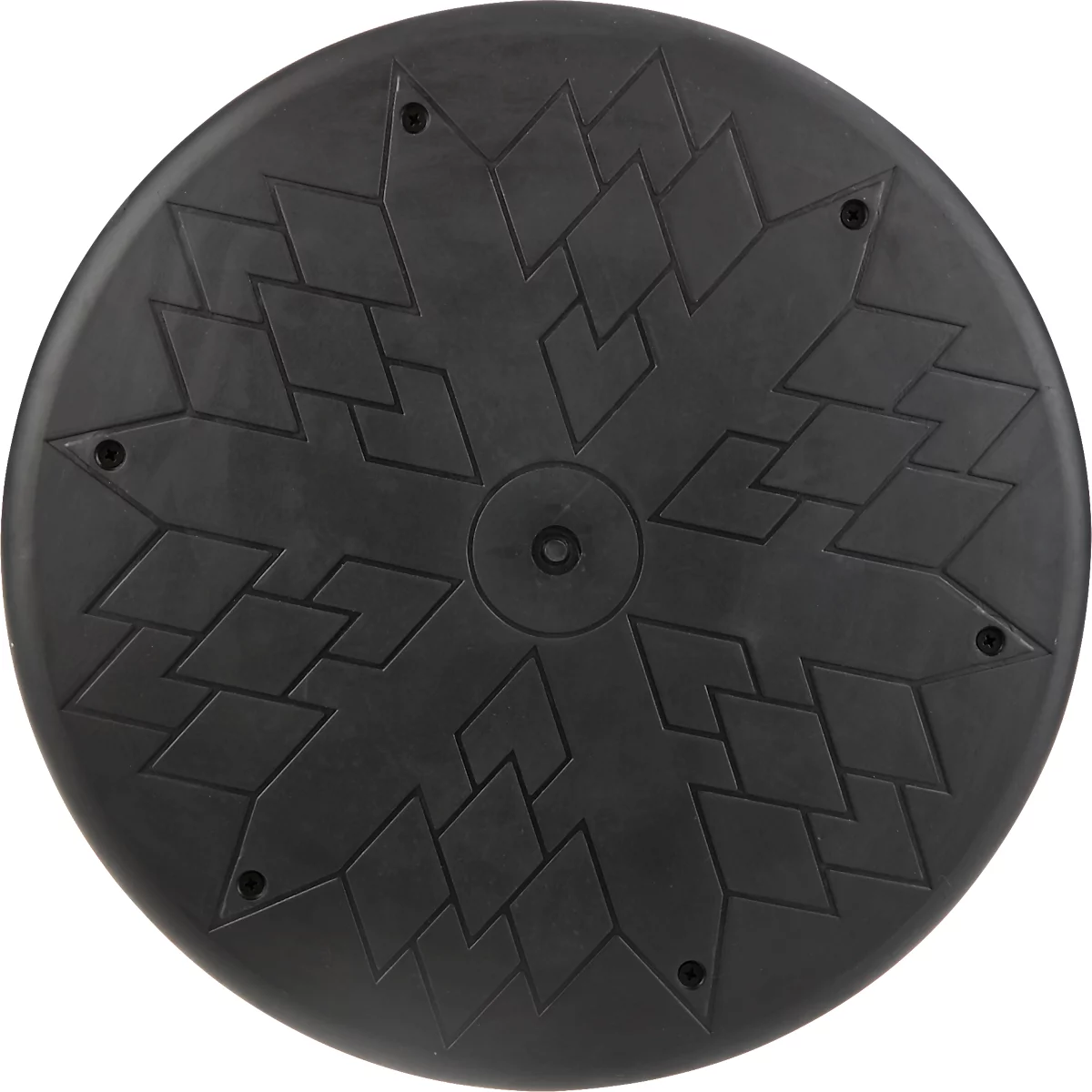 Assis-debout, réglable en hauteur, jusqu'à 120 kg, revêtement tissu, Ø 360 x P 220 x H 560-810 mm, noir/argenté