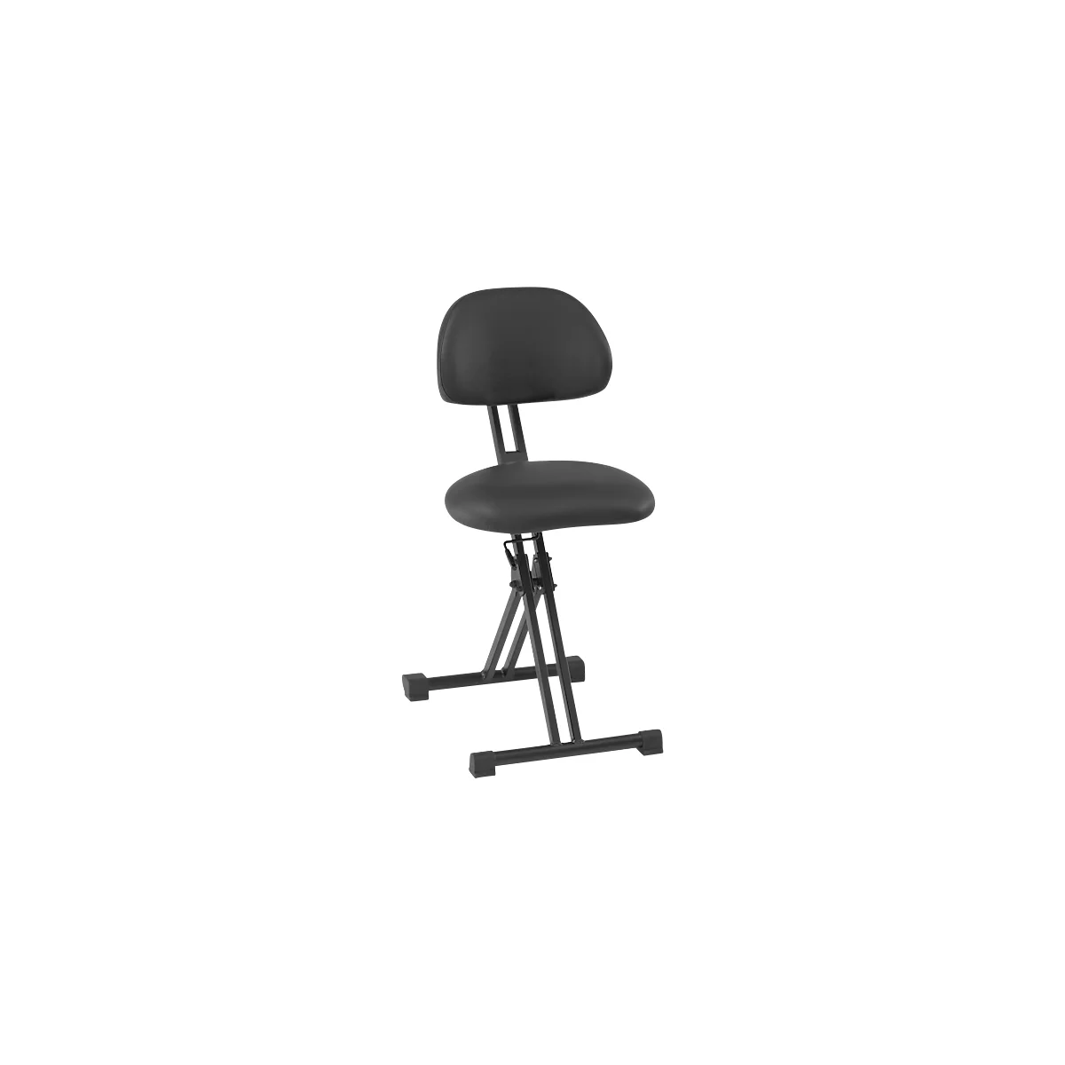 Assis-debout XXL meychair Futura Light AF-SR-11193, avec aide à la montée, réglable en hauteur, jusqu'à 250 kg, acier &amp; similicuir, résistant aux désinfectants, noir