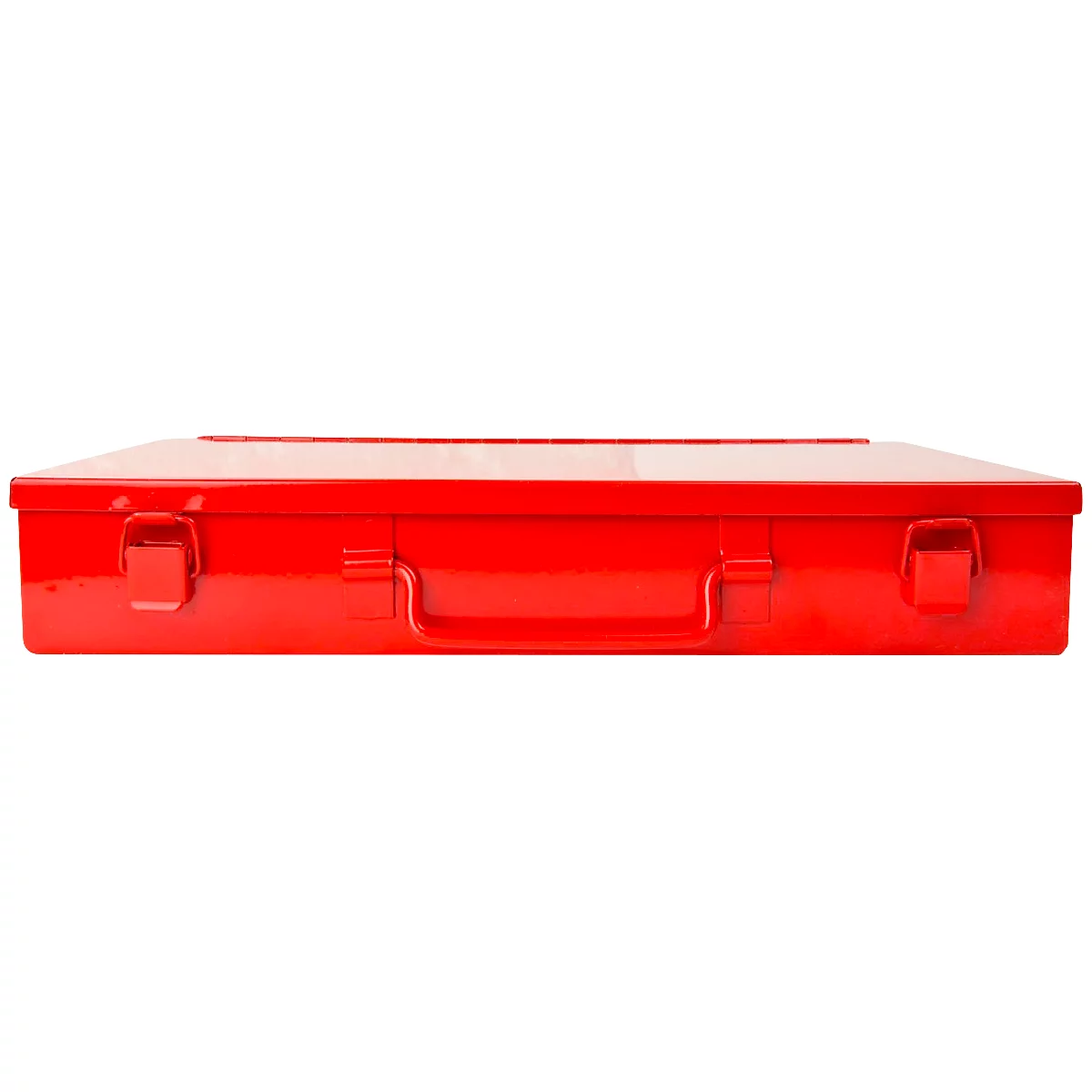 Assortimentkoffer ADB, leeg, zonder vakken, afsluitbaar, met handvat, B 335 x D 230 x H 50 mm, staal &amp; ABS kunststof, verkeersrood RAL 3020