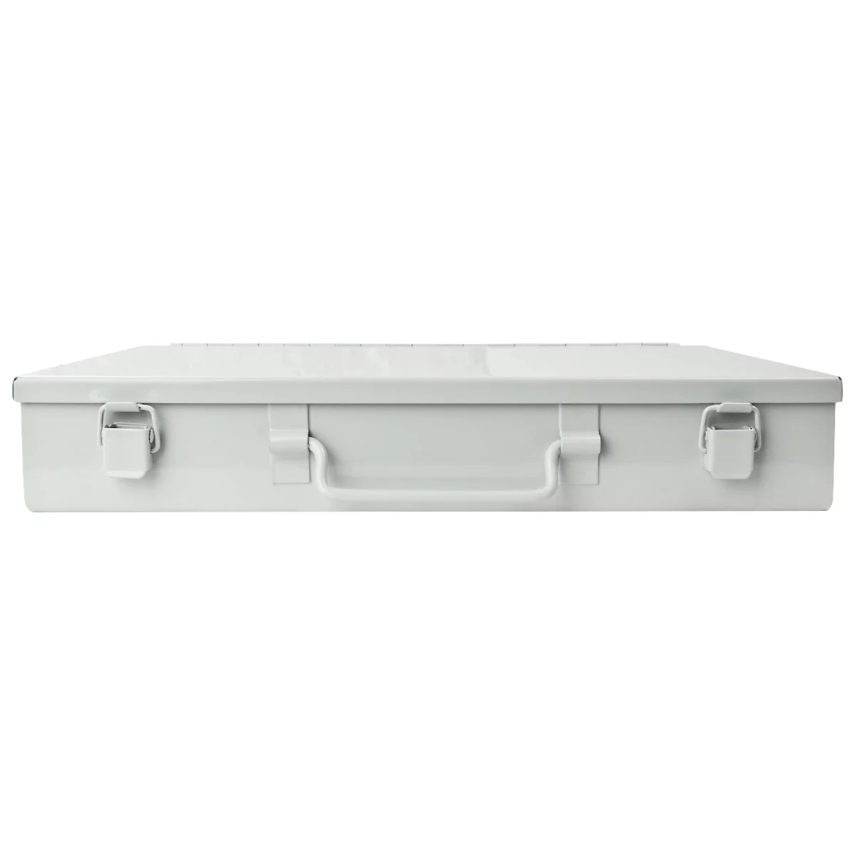 Assortimentskoffer ADB, leeg, zonder tussenschotten, afsluitbaar, met handvat, B 335 x D 230 x H 50 mm, staal &amp; ABS kunststof, lichtgrijs RAL 7035