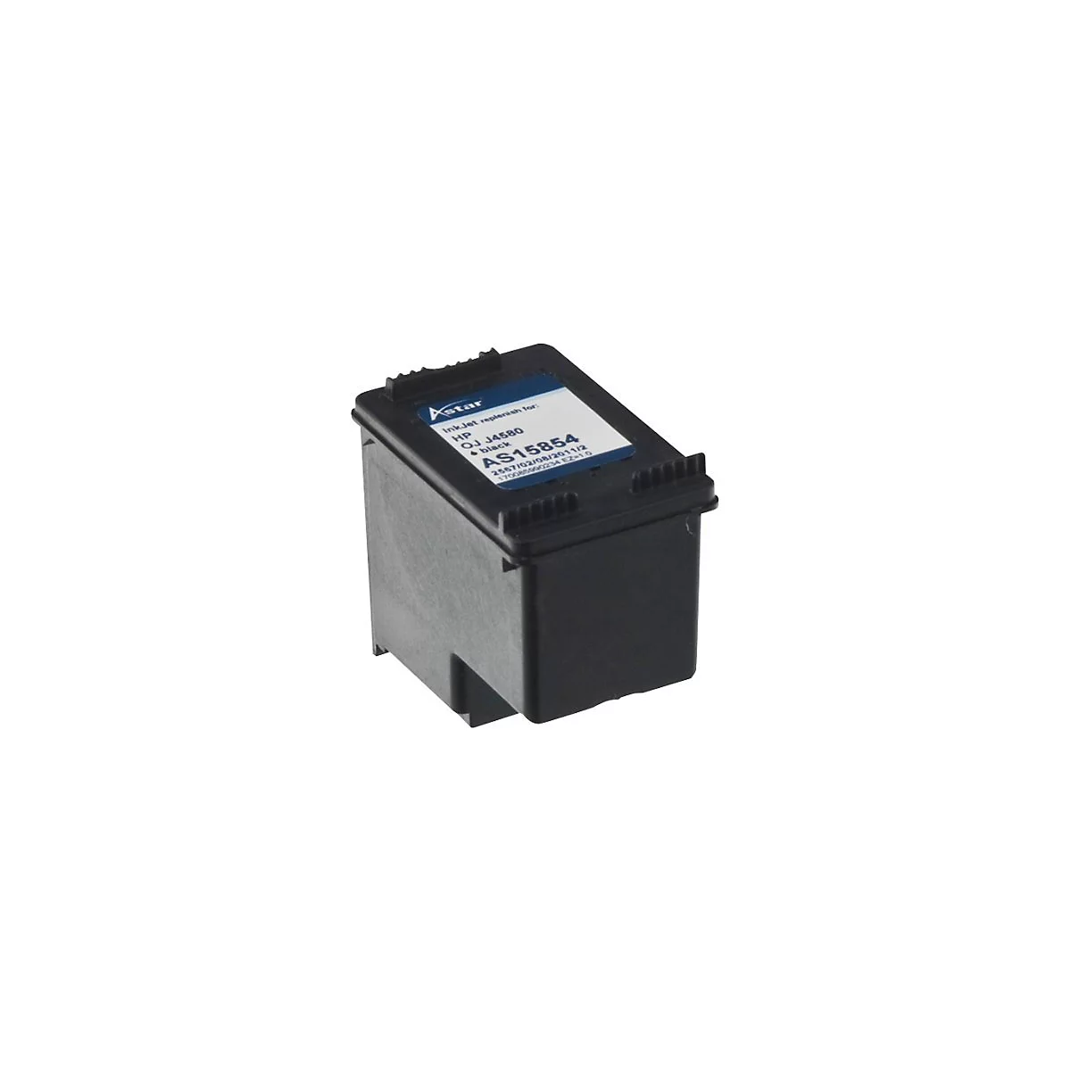 Schwarze Tintenpatrone mit Aufkleber: Astar, HP OJ J4580, AS15854.