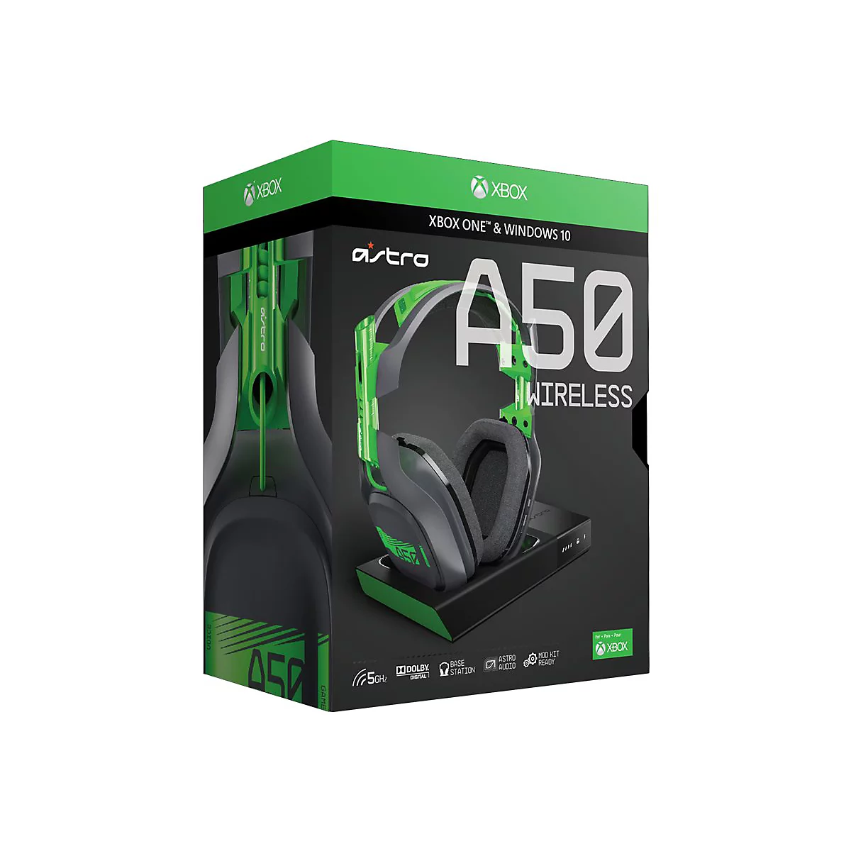 ASTRO A50 + Base Station - For Xbox One - Headset - ohrumschließend - kabellos - Grau