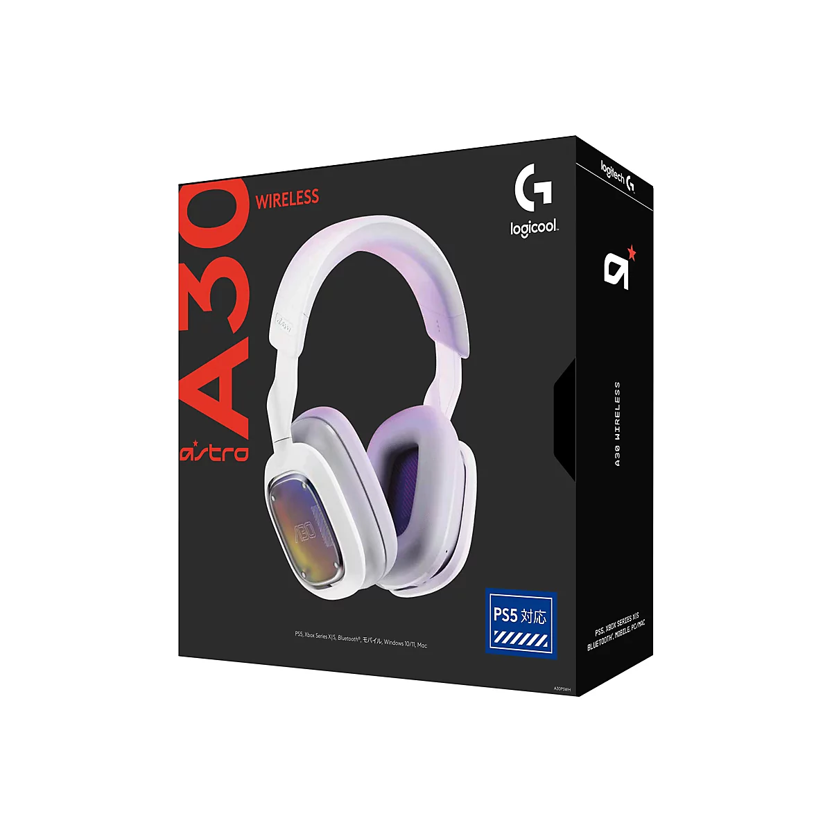 ASTRO Gaming A30 - Headset - ohrumschließend - Bluetooth / LIGHTSPEED - kabellos, kabelgebunden - Adapter USB-A via Bluetooth, 3,5 mm Stecker