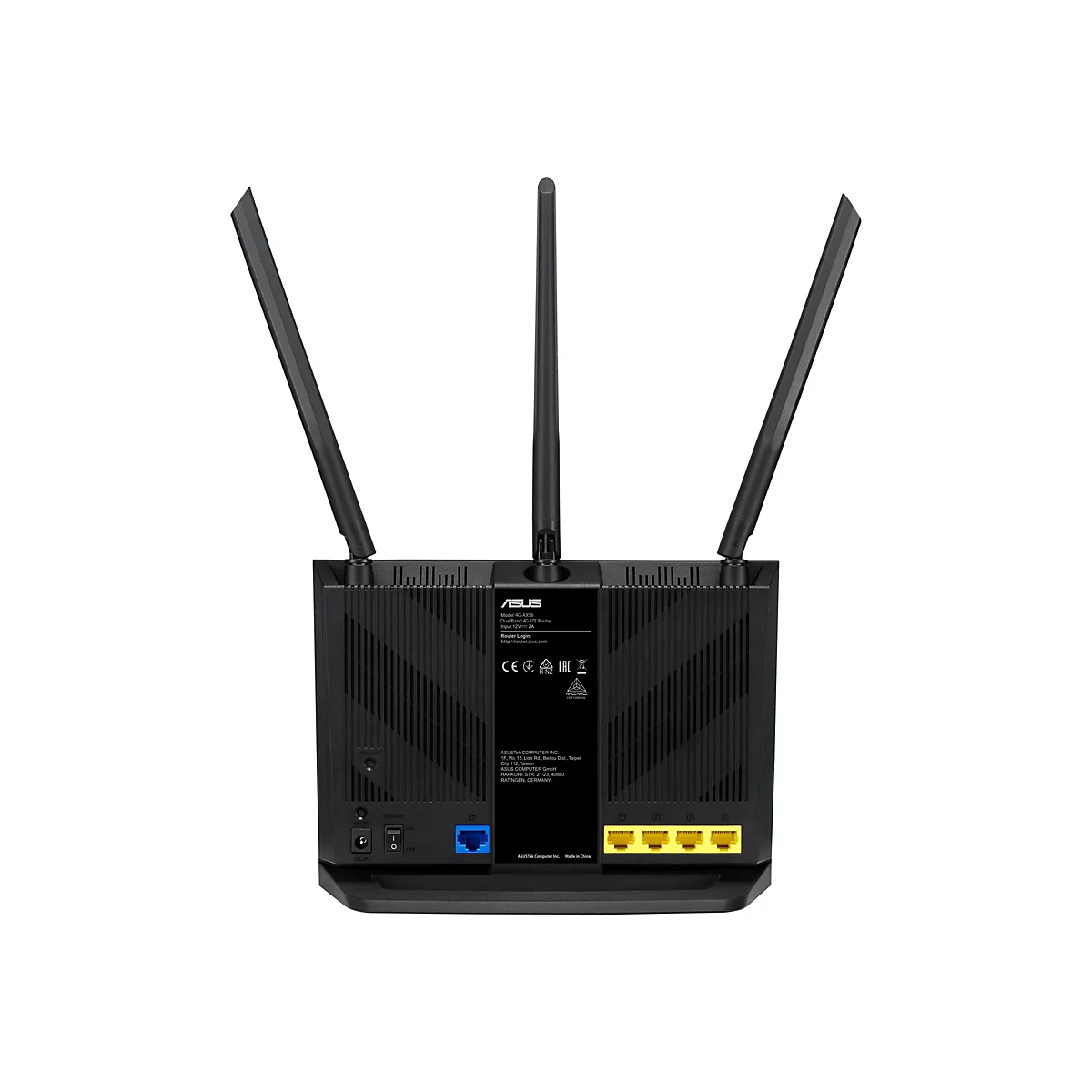 ASUS 4G-AX56 - Wireless Router - WWAN - 802.11a/b/g/n/ac/ax - Desktop