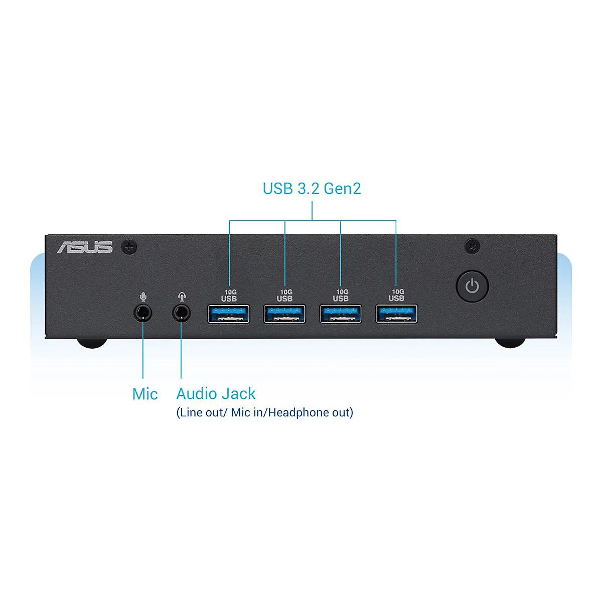 ASUS ExpertCenter PN43 SN100AD - Mini-PC - N-series N100 - RAM 4 GB - SSD 128 GB - NVMe