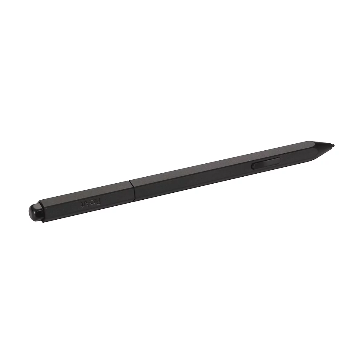 Schwarzer ProArt Eingabestift vor weißem Hintergrund.