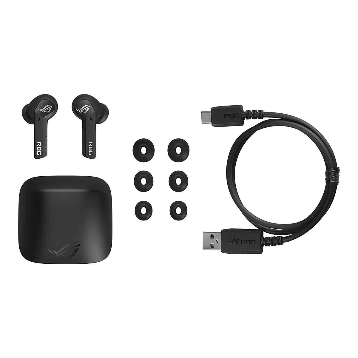 ASUS ROG Cetra True Wireless - True Wireless-Kopfhörer mit Mikrofon - im Ohr - Bluetooth - aktive Rauschunterdrückung - Schwarz