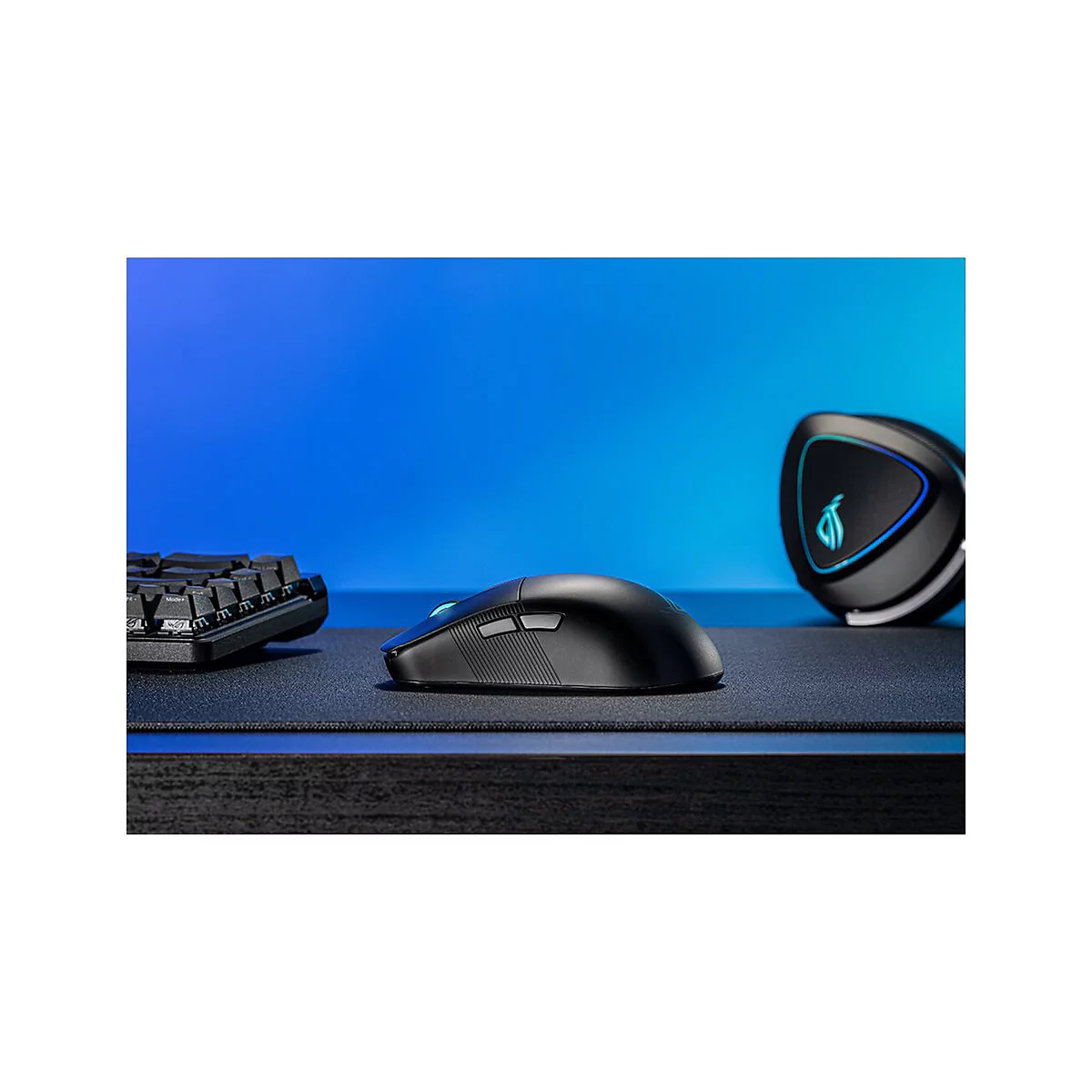 ASUS ROG Harpe Ace Mini - Maus - optisch - 5 Tasten - kabelgebunden, kabellos - USB, Bluetooth 5.1, 2.4 GHz