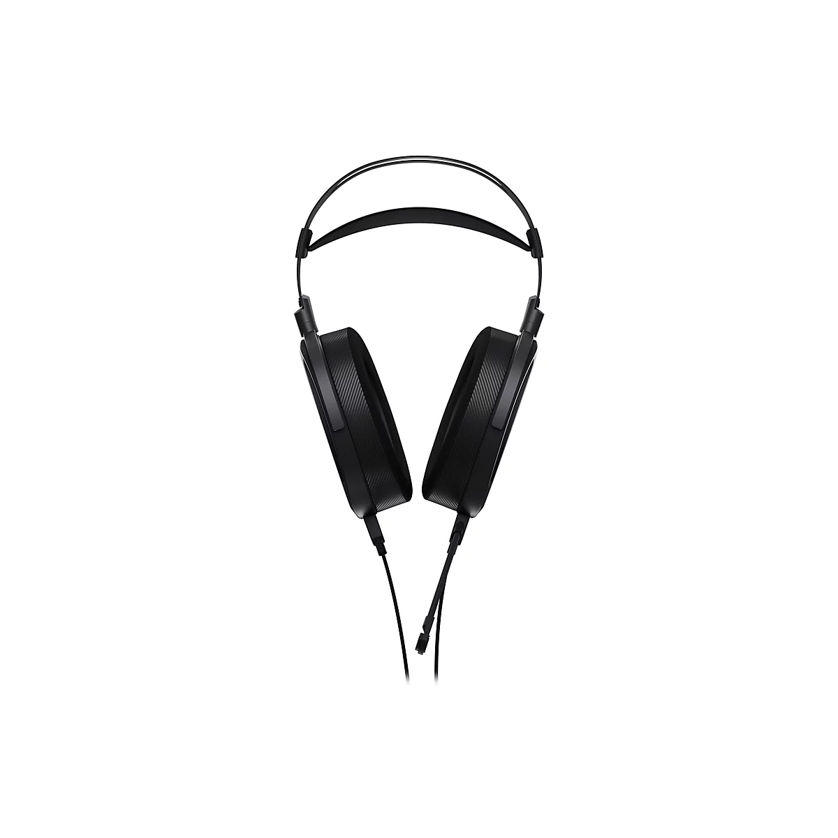 Schwarzes Gaming-Headset mit Kopfbügel und Mikrofon vor weißem Hintergrund.