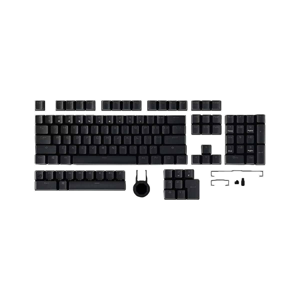 ASUS ROG PBT Doubleshot - Tastenkappen-Satz - Schwarz