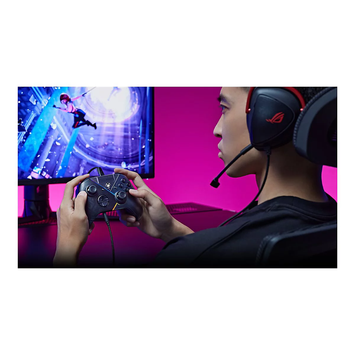 ASUS ROG Raikiri - Game Pad - kabelgebunden - für PC, Microsoft Xbox One S, Microsoft Xbox One X, Microsoft Xbox One
