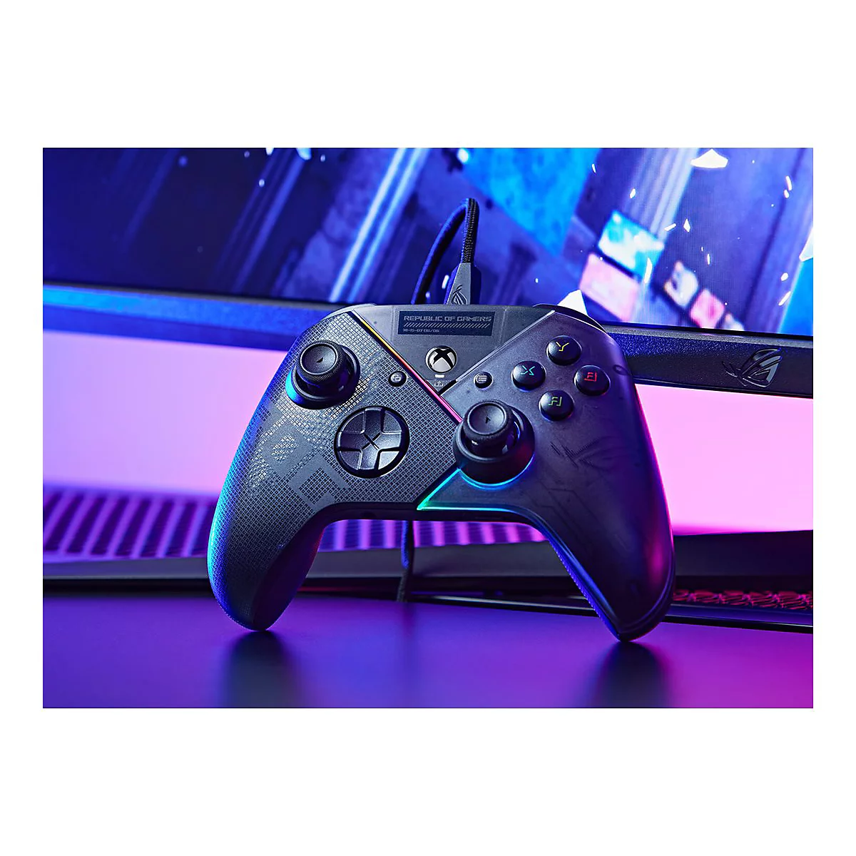 ASUS ROG Raikiri - Game Pad - kabelgebunden - für PC, Microsoft Xbox One S, Microsoft Xbox One X, Microsoft Xbox One