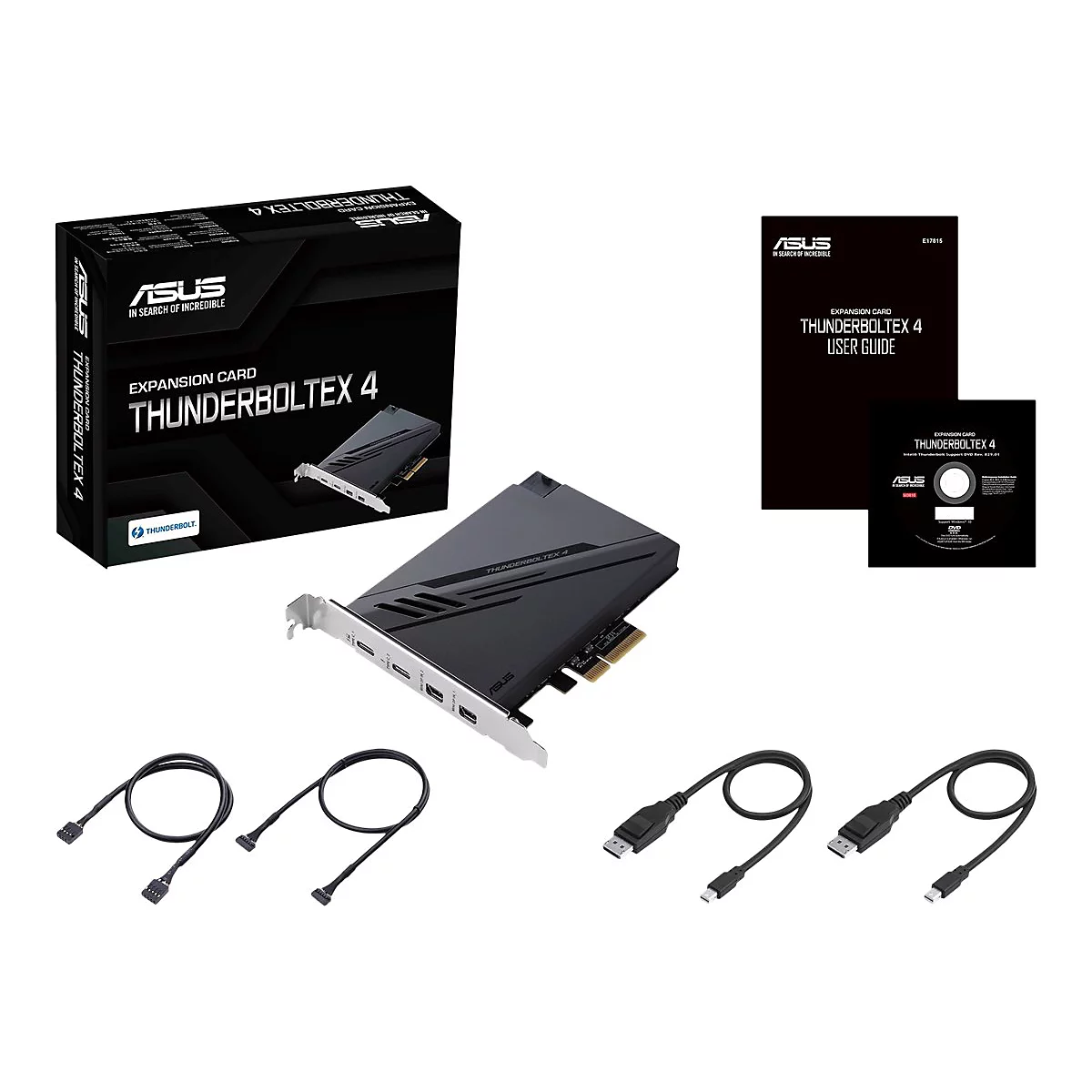 ASUS ThunderboltEX 4 - Thunderbolt-Adapter - PCIe 3.0 x4 - Thunderbolt 4 x 2 - Schwarz
