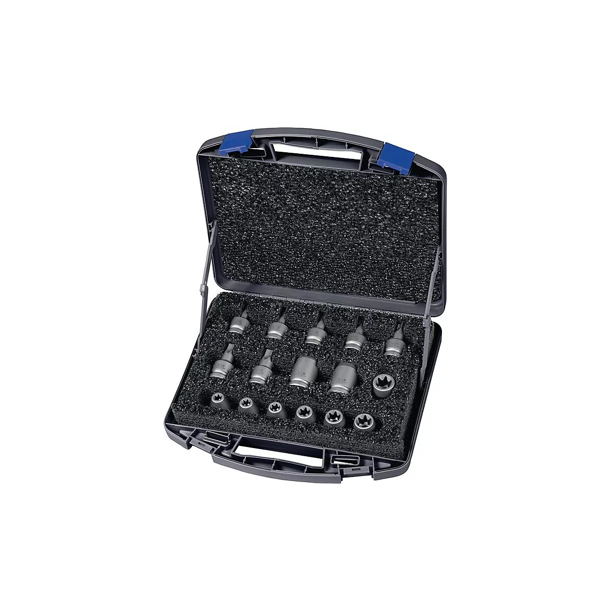 ASW Dopsleutelset 720 E TX, 16-delig, 1/2 inch, speciaal staal, staalgrijs