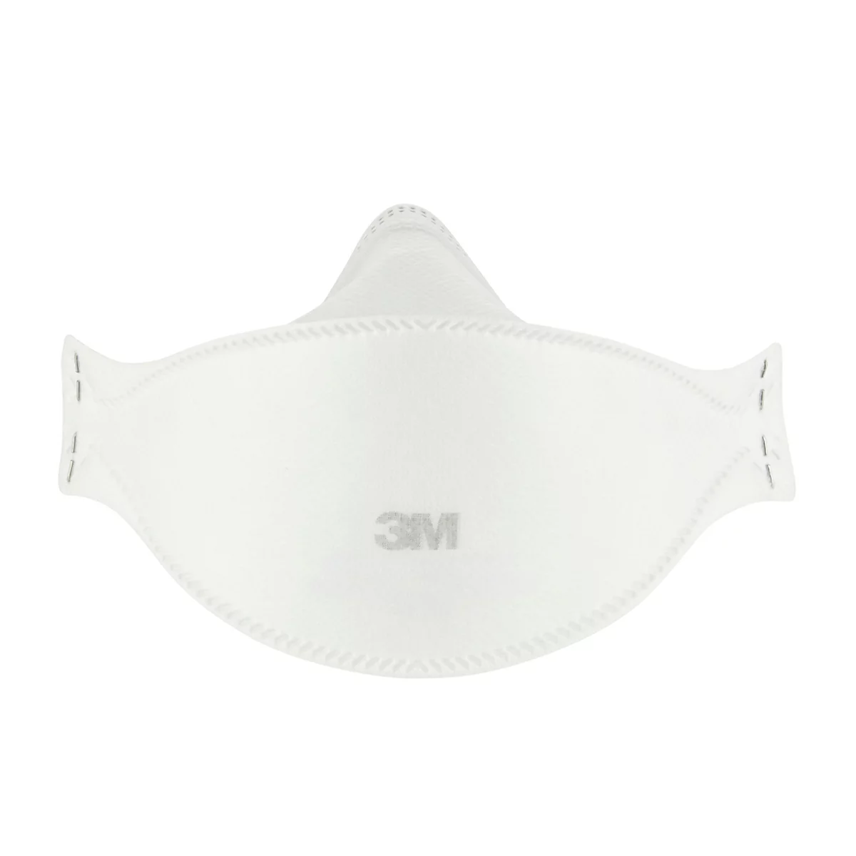 Weiße Atemschutzmaske mit 3M-Logo.