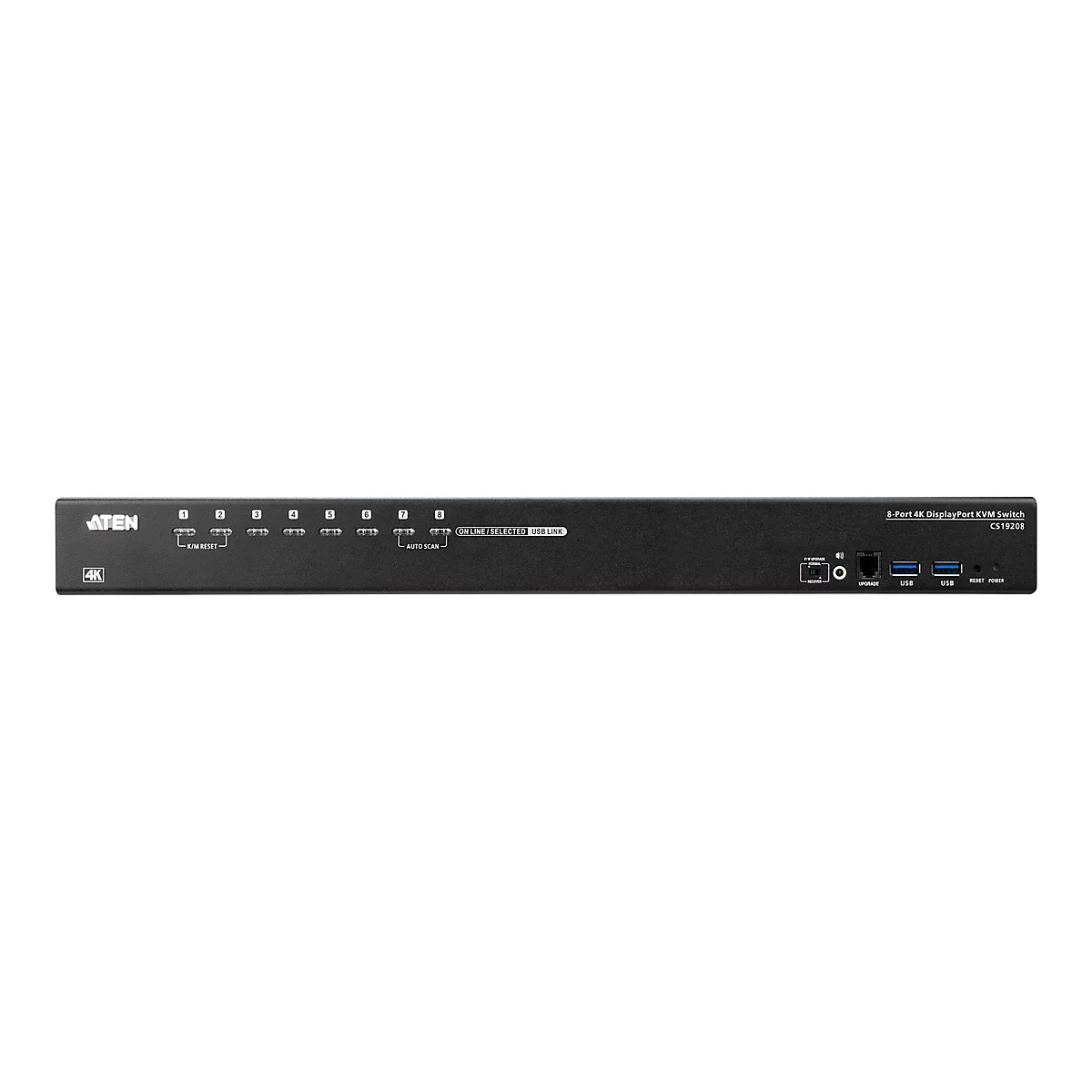 ATEN CS19208 - KVM-/Audio-/USB-Switch - 8 x KVM/Audio/USB - 1 lokaler Benutzer - Desktop, an Rack montierbar