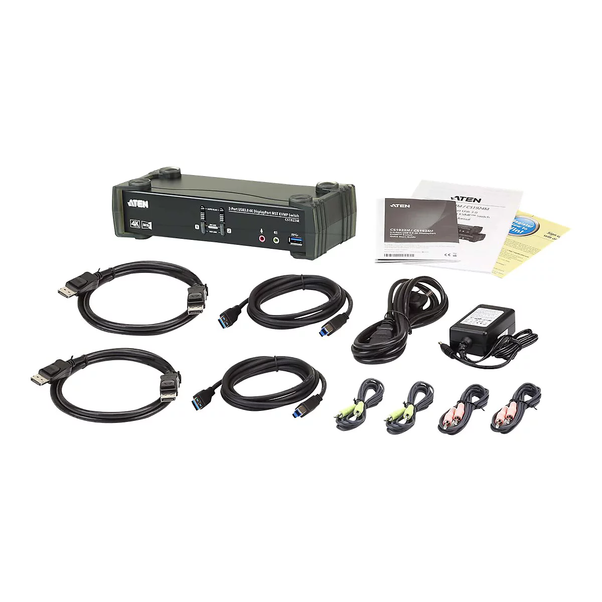 ATEN CS1922M - KVM-/Audio-/USB-Switch - 2 x KVM/Audio/USB - 1 lokaler Benutzer - Desktop