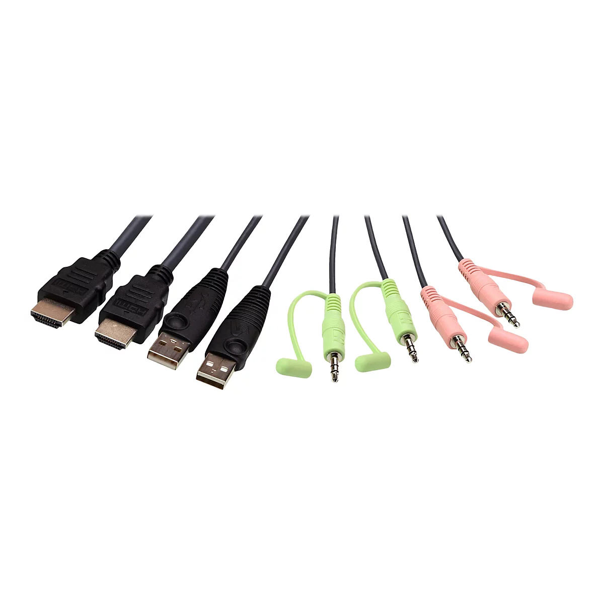 ATEN CS22H - KVM-/Audio-/USB-Switch - 2 x KVM/Audio/USB - 1 lokaler Benutzer - Desktop - für VanCryst VS182B, VS184B