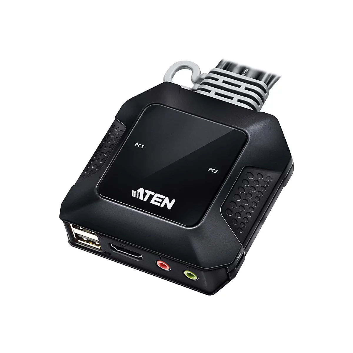 ATEN CS22H - KVM-/Audio-/USB-Switch - 2 x KVM/Audio/USB - 1 lokaler Benutzer - Desktop - für VanCryst VS182B, VS184B