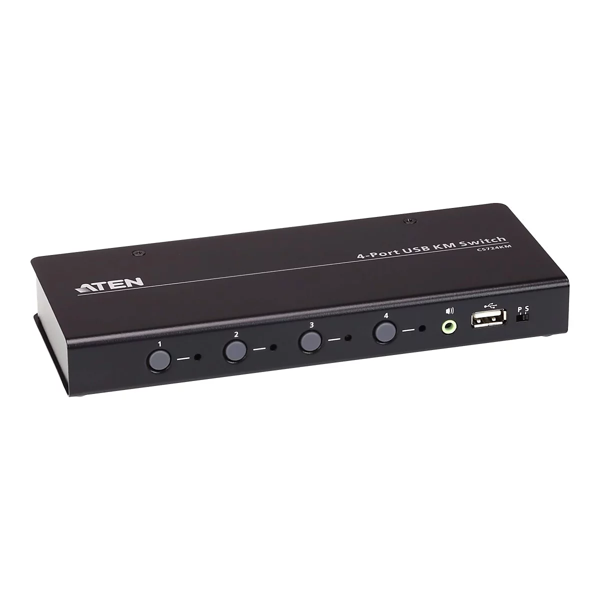 ATEN CS724KM USB Boundless KM Switch - Schalter Tastatur/Maus/USB/Audio - 4 x Tastatur/Maus/USB/Audio - 1 lokaler Benutzer - Desktop