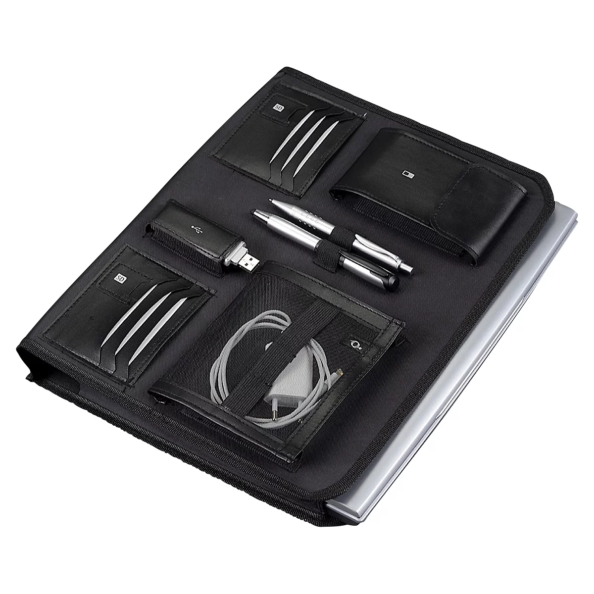 Attaché-case ALUMAXX VENTURE, avec poignée, 1 compartiment, argent
