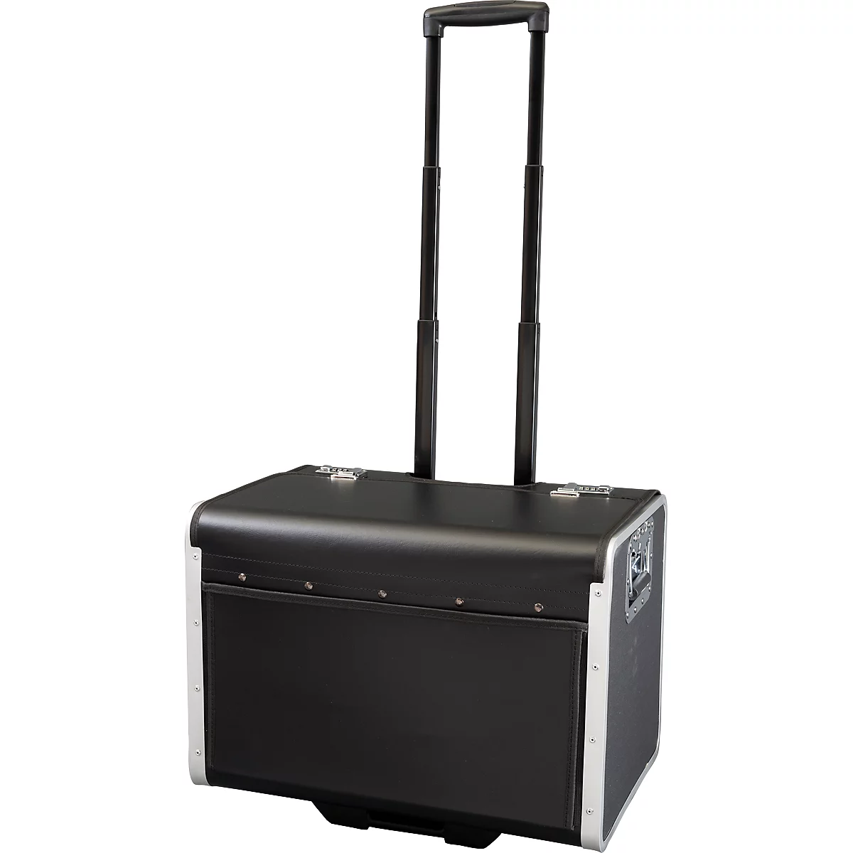 Attaché-case Parma JSA, avec poignée et roulettes, 1 compartiment, similicuir, noir