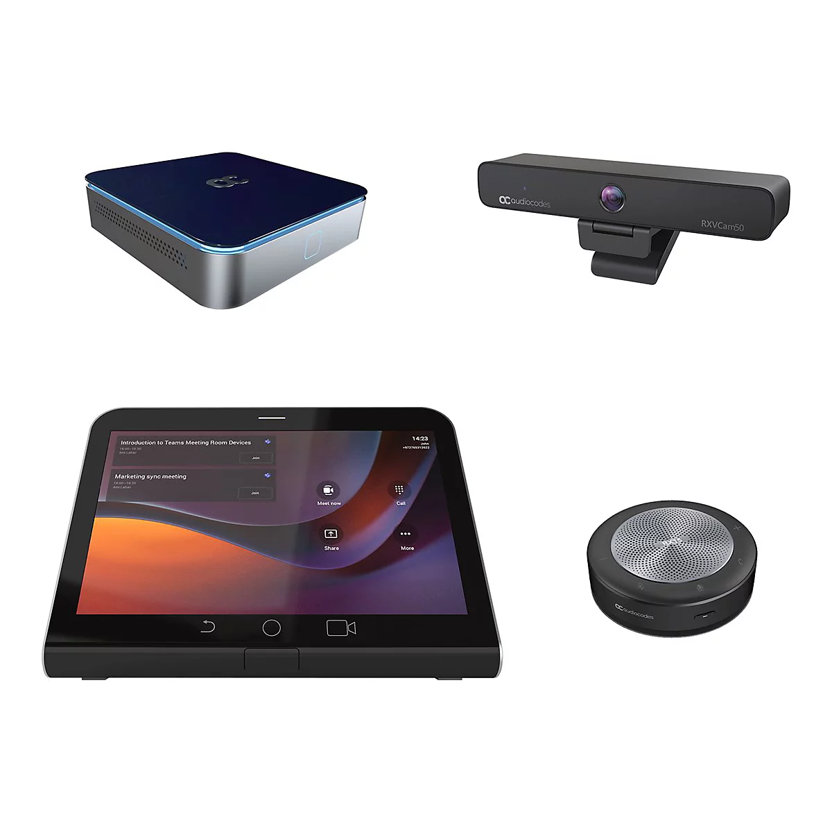 AudioCodes Room Experience (RX) Suite RXV200-B20 - Bundle - Kit für Videokonferenzen - Certified for Microsoft Teams Rooms