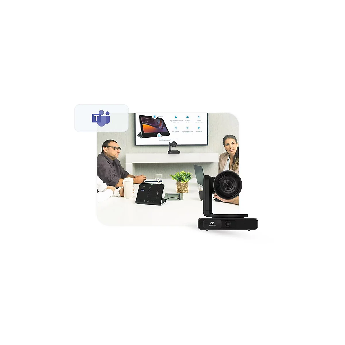 AudioCodes RXVCam70 - Konferenzkamera - PTZ - Farbe - 3840 x 2160 - Audio