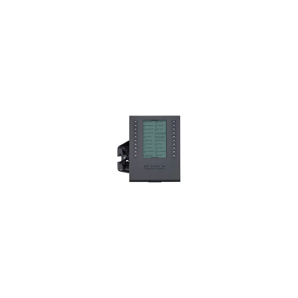 Auerswald COMfortel D-XT20i - Funktionstasten-Erweiterungsmodul für VoIP-Telefon - Schwarz - für COMfortel D-210, D-400, D-600