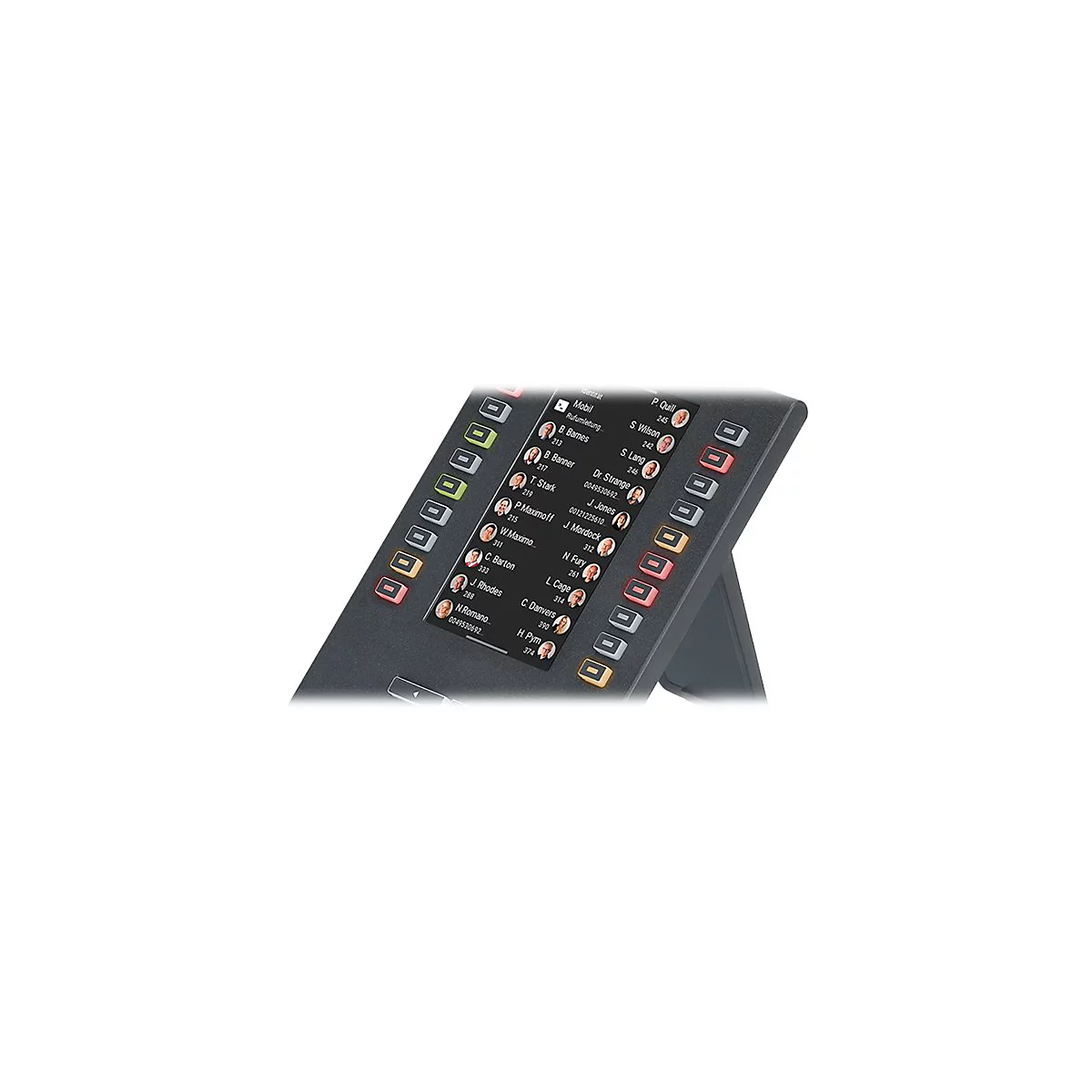 Auerswald COMfortel D-XT20i - Funktionstasten-Erweiterungsmodul für VoIP-Telefon - Schwarz - für COMfortel D-210, D-400, D-600