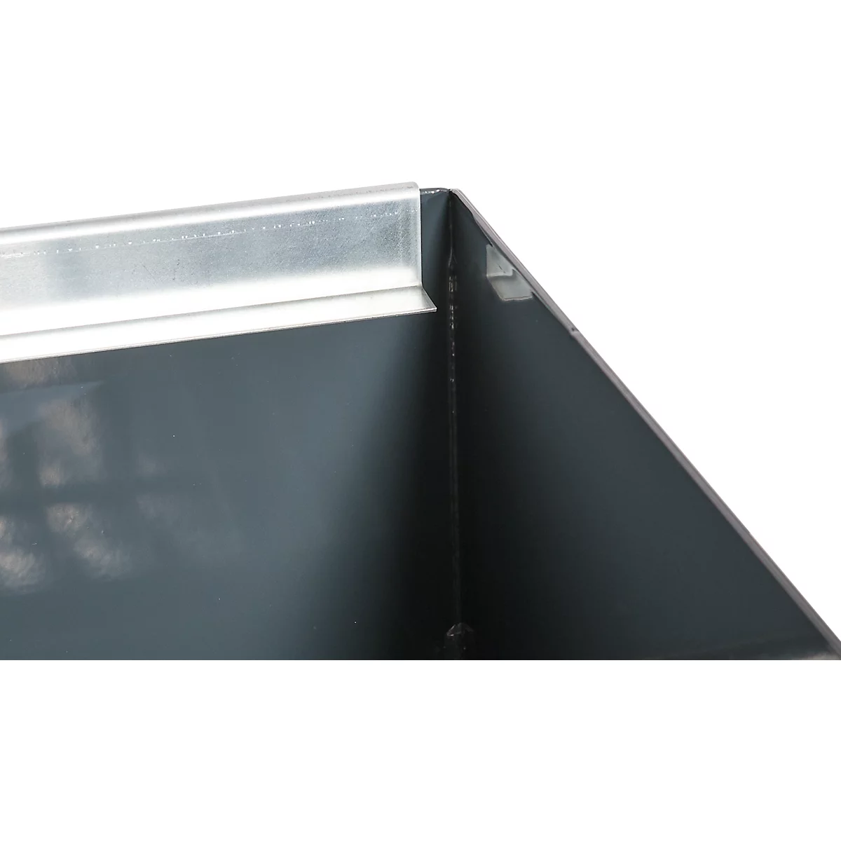 Auffangwanne Schäfer Shop Pure 2/200, mit verzinktem Gitterrost, L 1200 x B 800 x H 365 mm, unterfahrbar, Stahl, anthrazit RAL 7016