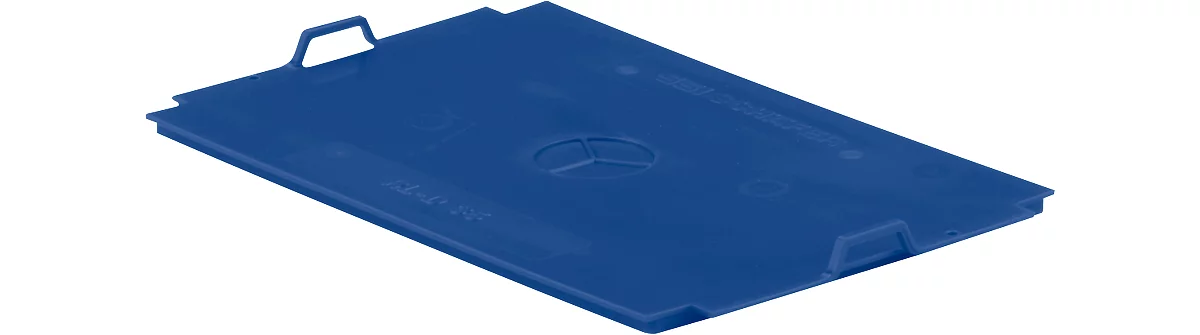 Auflagedeckel RL-KLT-D 35 PP, f. Kleinladungsträger R/RL-KLT, B 300 x T 200 mm, blau