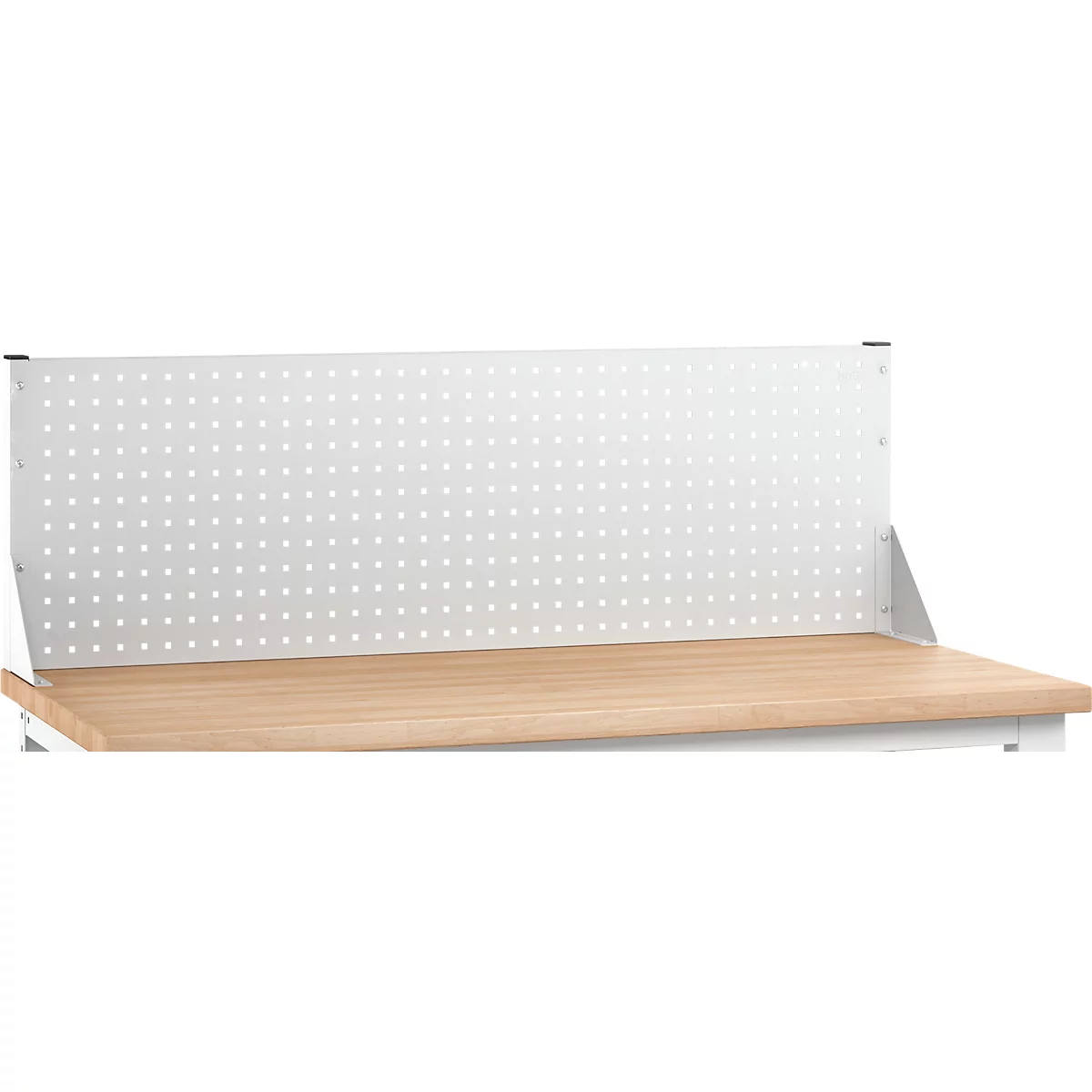 Aufsatzrahmen Bott verso, mit 2 Lochplatten, B 1050 x T 215 x H 400 mm, Stahlblech, pulverbeschichtet, RAL 7035, lichtgrau