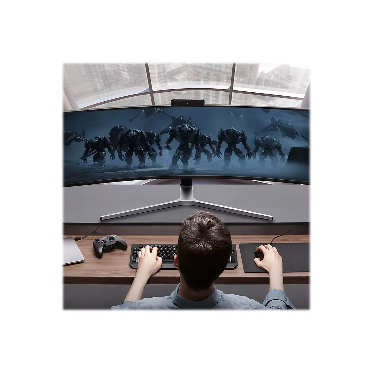 Aukey PC-W1 - Webcam - Farbe - feste Brennweite - USB - MJPEG