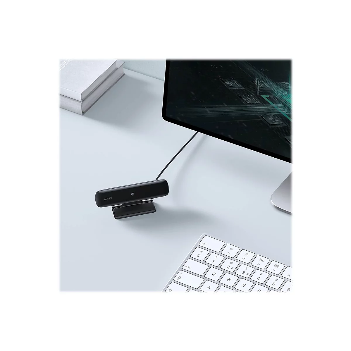 Aukey PC-W1 - Webcam - Farbe - feste Brennweite - USB - MJPEG