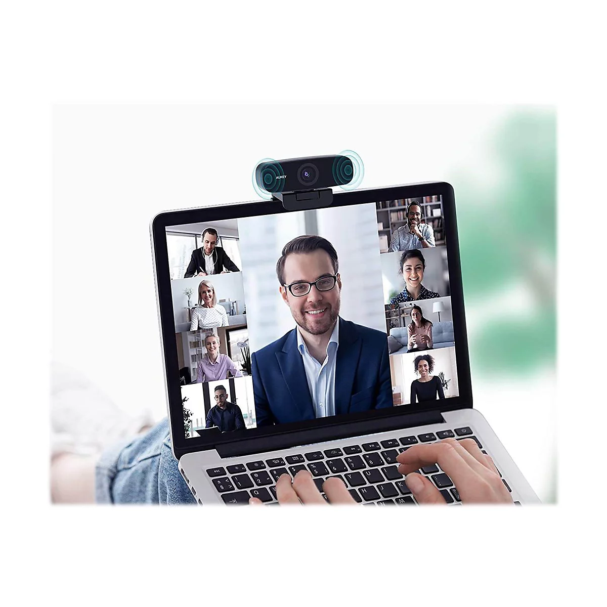 Aukey PC-W3 - Webcam - Farbe - 2 MP - 1920 x 1080 - 1080p